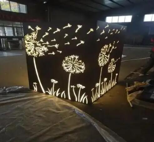 毛阳镇耐候钢灯箱